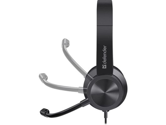 Наушники с микрофоном проводные Defender Tune 150 черные